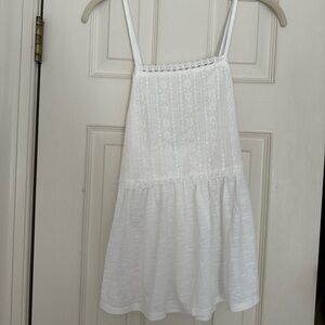 White lace cross cross tank top from Jun & Ivy